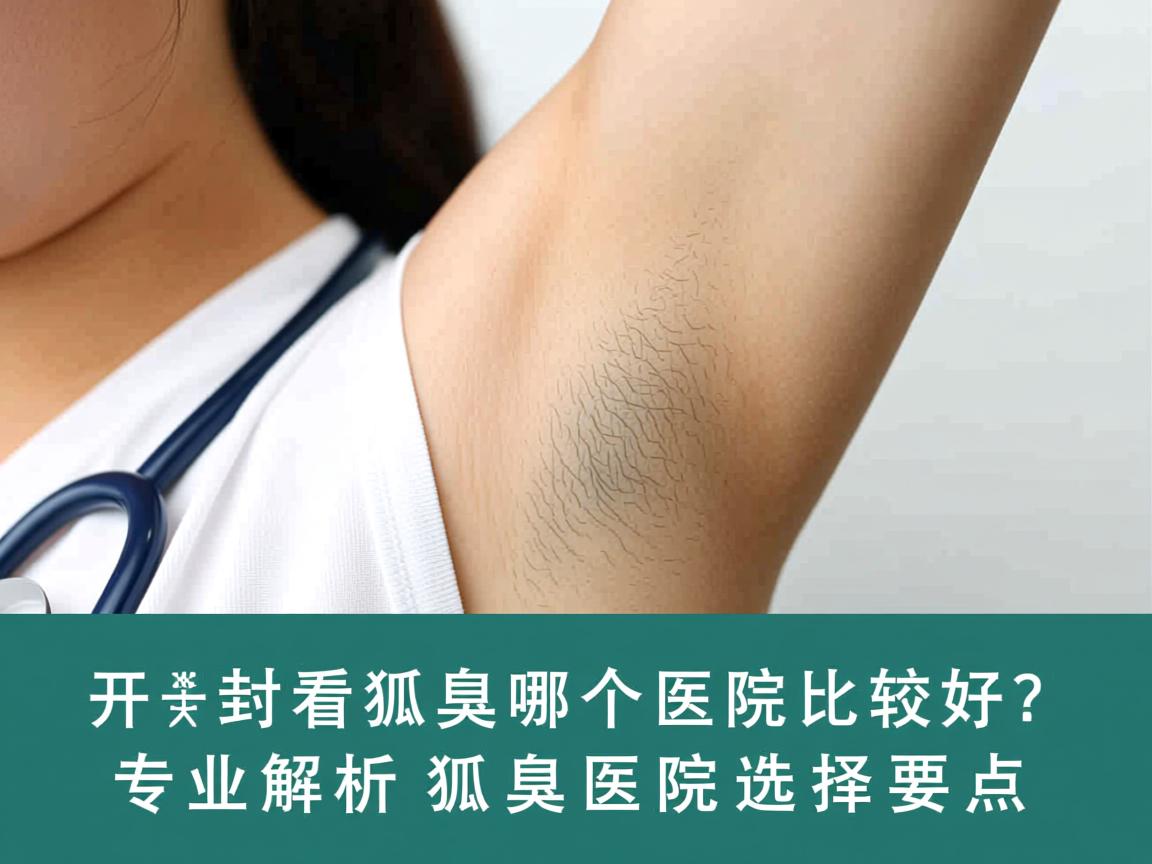 开封看狐臭哪个医院比较好？专业解析狐臭医院选择要点