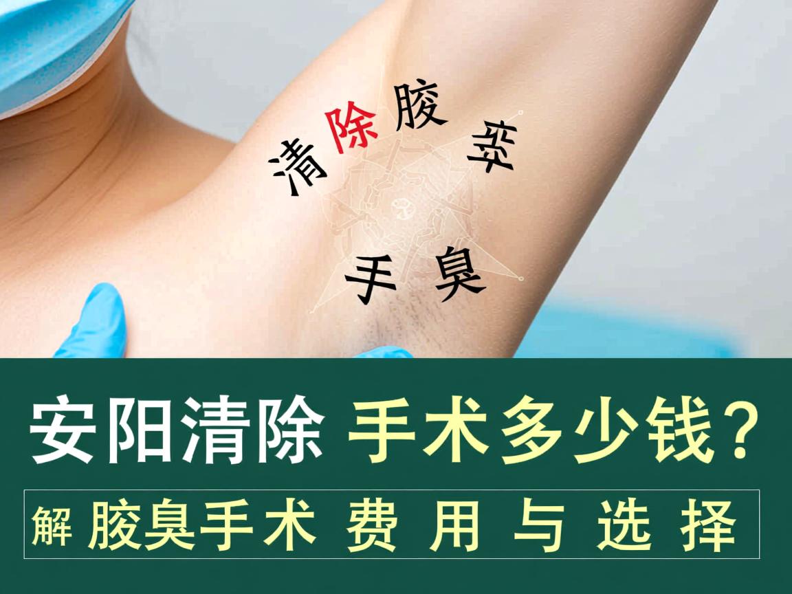 安阳清除腋臭手术多少钱？解析腋臭手术费用与选择