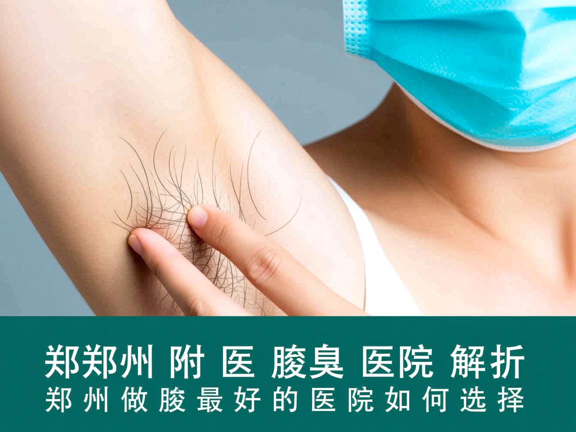郑州附医腋臭医院解析，郑州做腋臭最好的医院如何选择