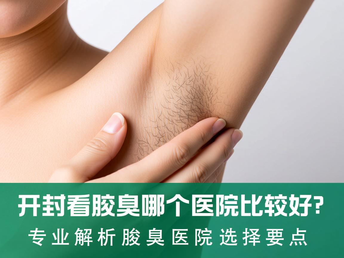 开封看腋臭哪个医院比较好？专业解析腋臭医院选择要点