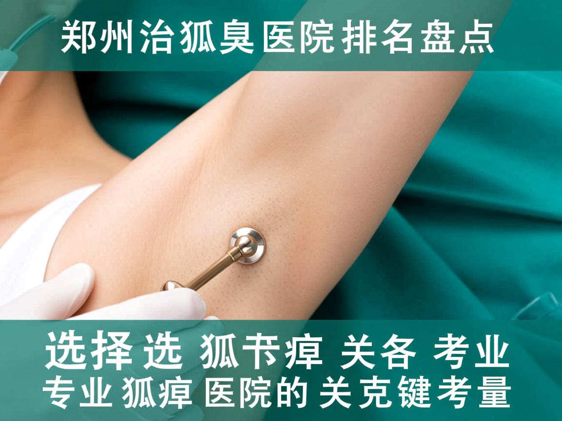 郑州治狐臭医院排名盘点，选择专业狐臭医院的关键考量