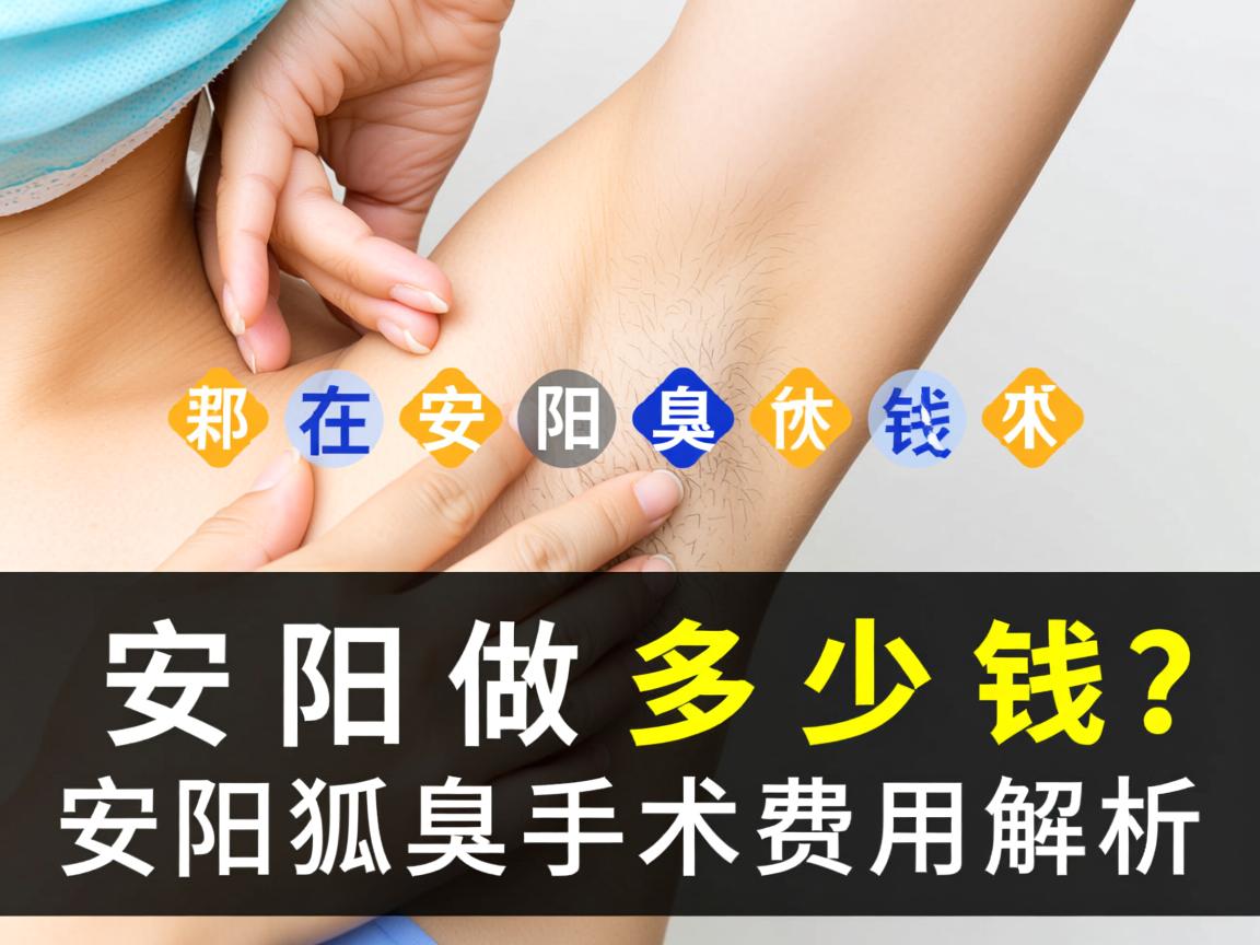 狐臭手术在安阳做多少钱？安阳狐臭手术费用解析