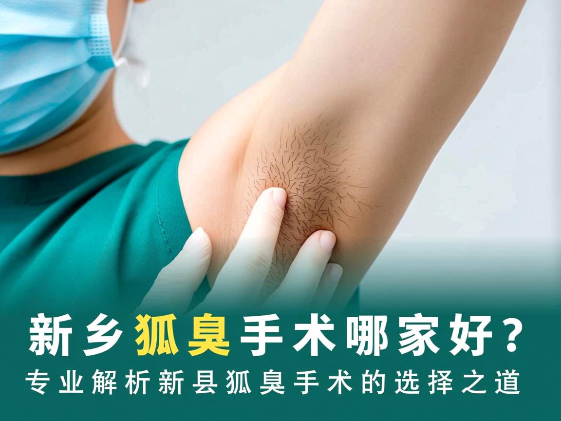 新乡狐臭手术哪家好？专业解析新乡狐臭手术的选择之道