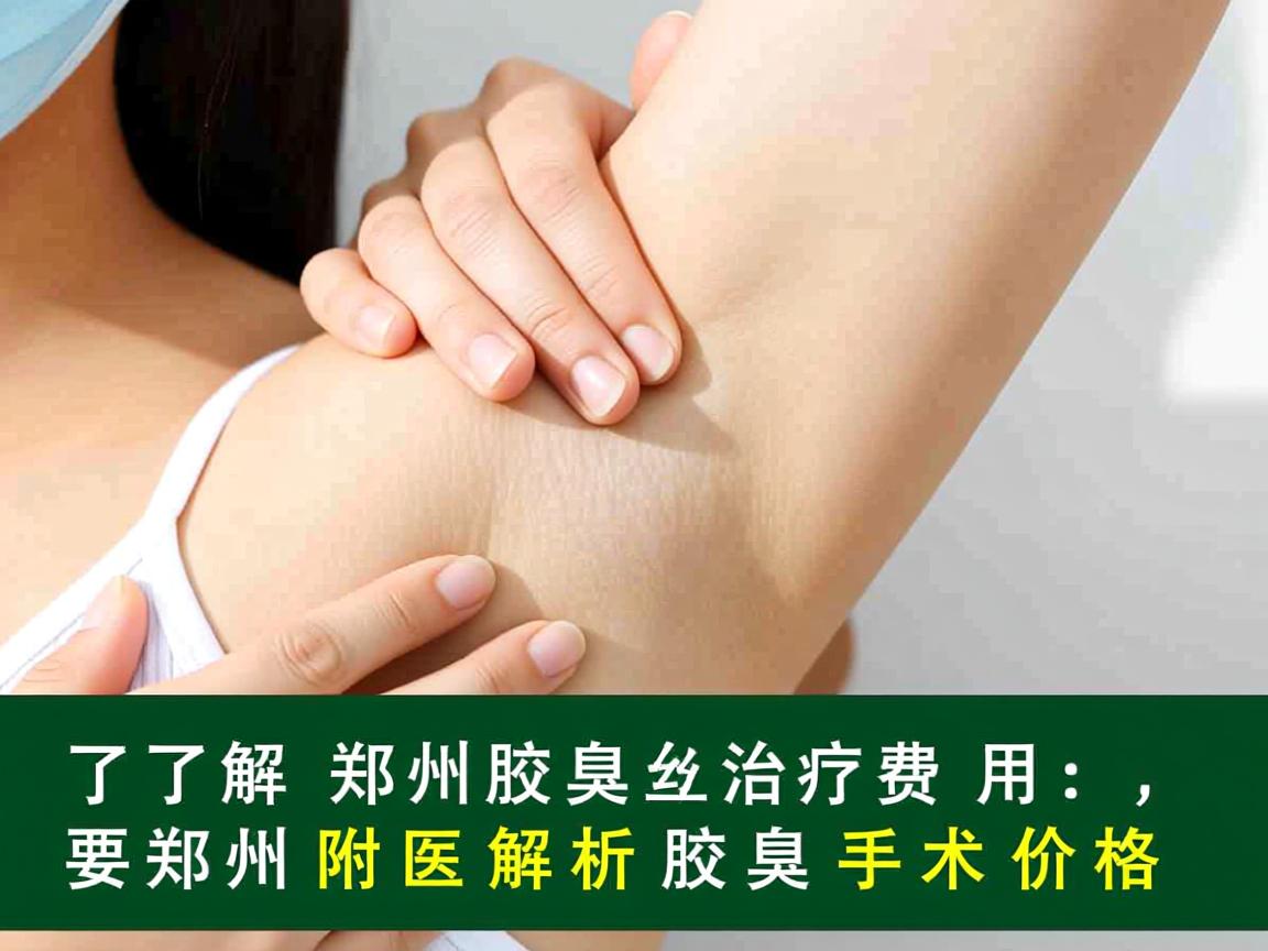 了解郑州腋臭治疗费用，郑州附医解析腋臭手术价格