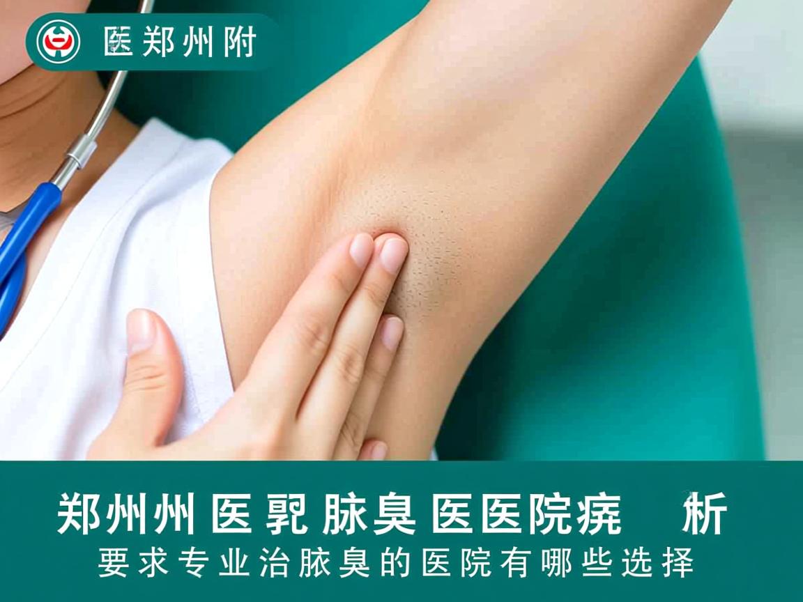 郑州附医腋臭医院解析，郑州专业治腋臭的医院有哪些选择