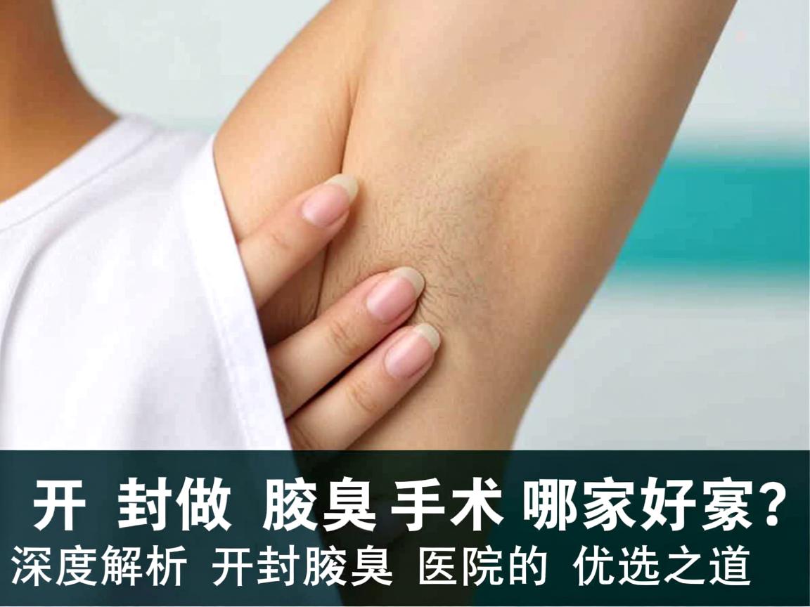 开封做腋臭手术哪家好？深度解析开封腋臭医院的优选之道