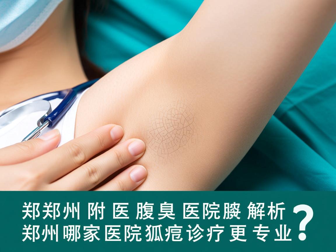 郑州附医腋臭医院解析，郑州哪家医院狐臭诊疗更专业？