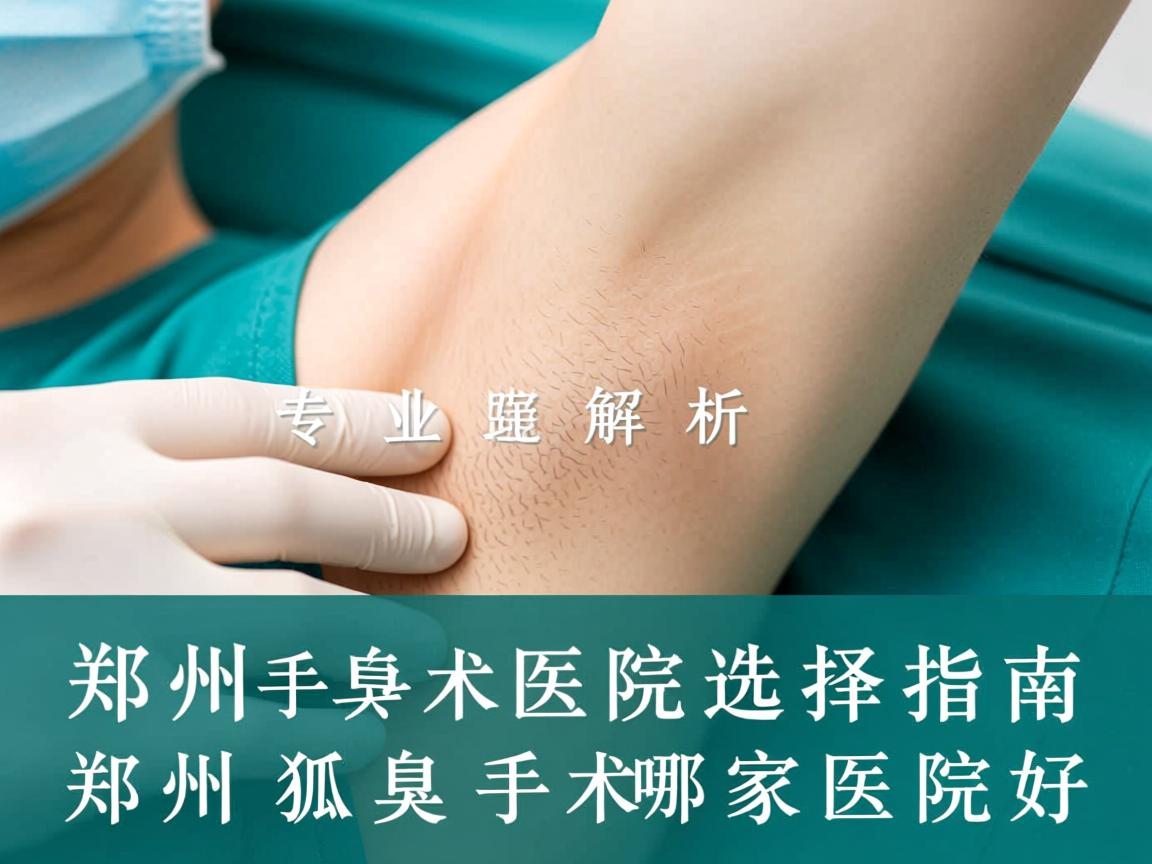 郑州狐臭手术医院选择指南，专业解析郑州狐臭手术哪家医院好