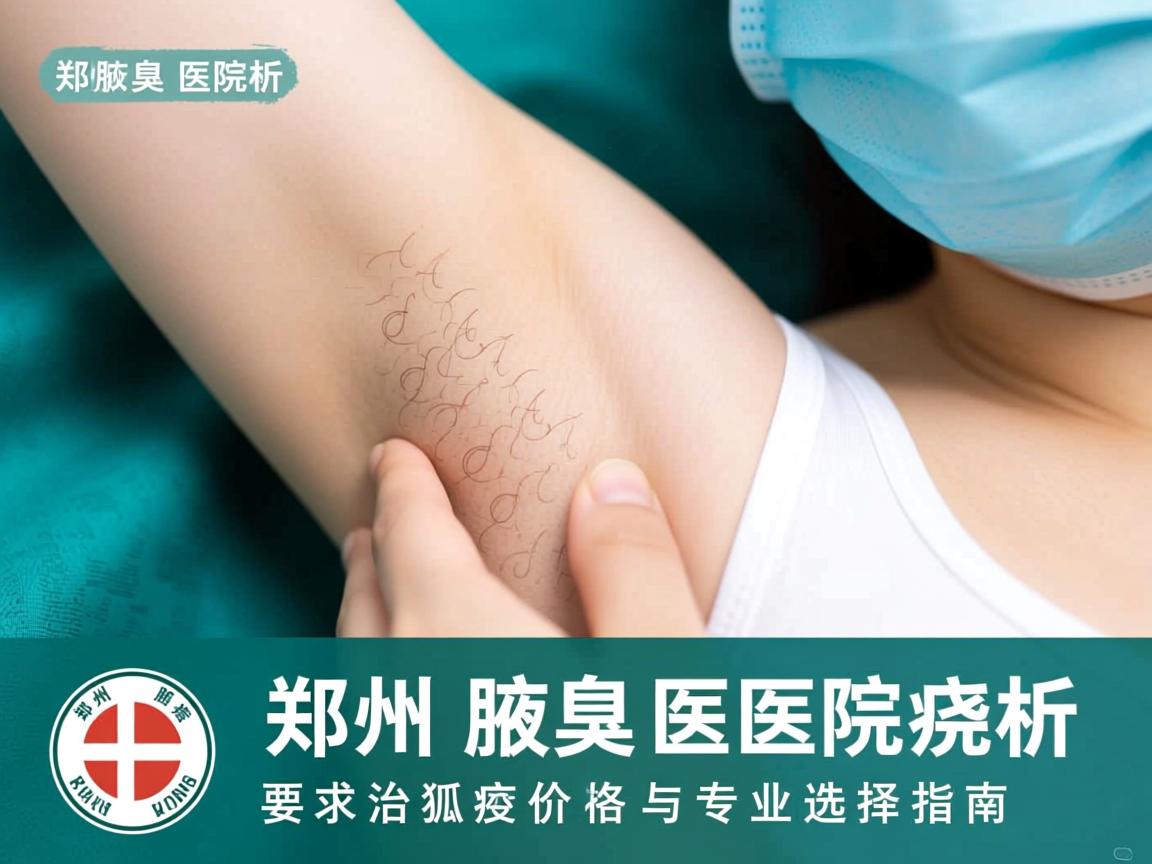郑州腋臭医院解析，郑州治狐臭价格与专业选择指南