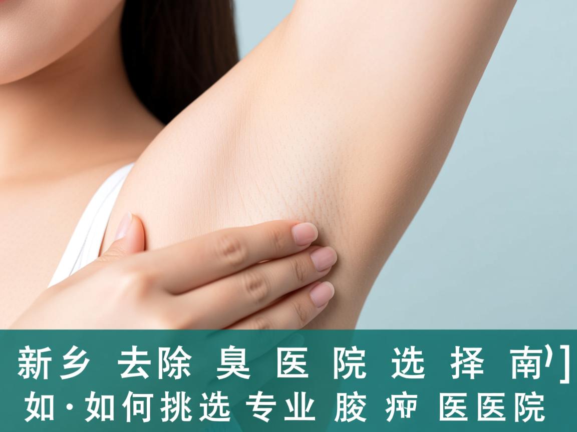 新乡去除腋臭医院选择指南，如何挑选专业腋臭医院