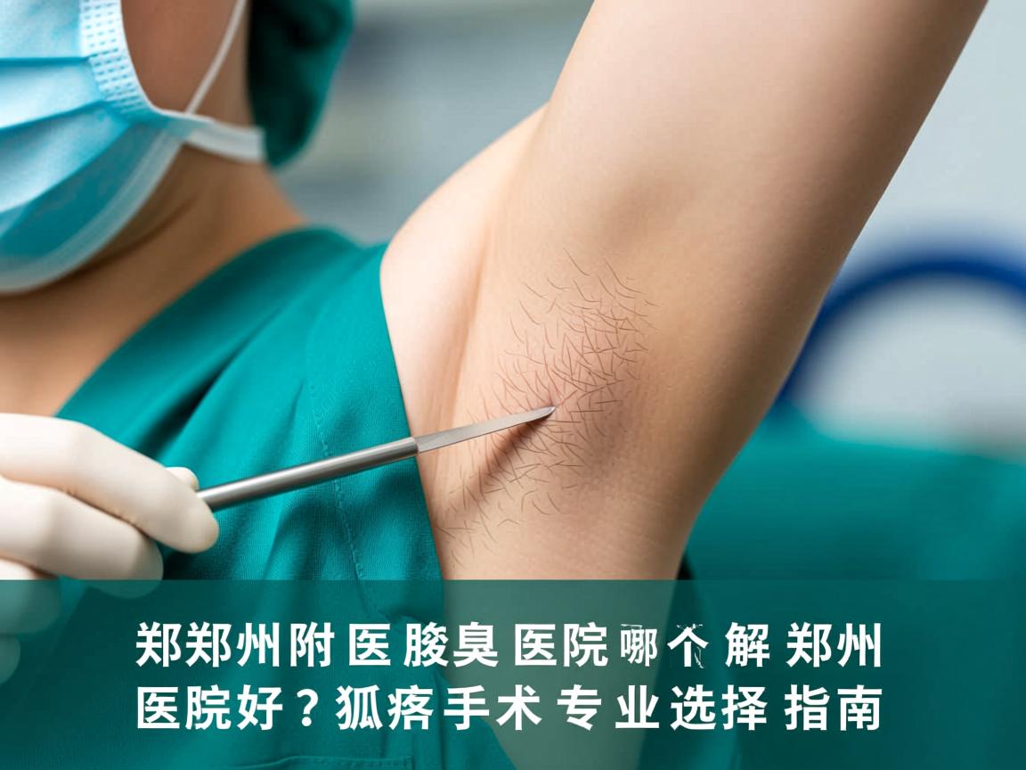 郑州附医腋臭医院解析，郑州哪个医院好？狐臭手术专业选择指南