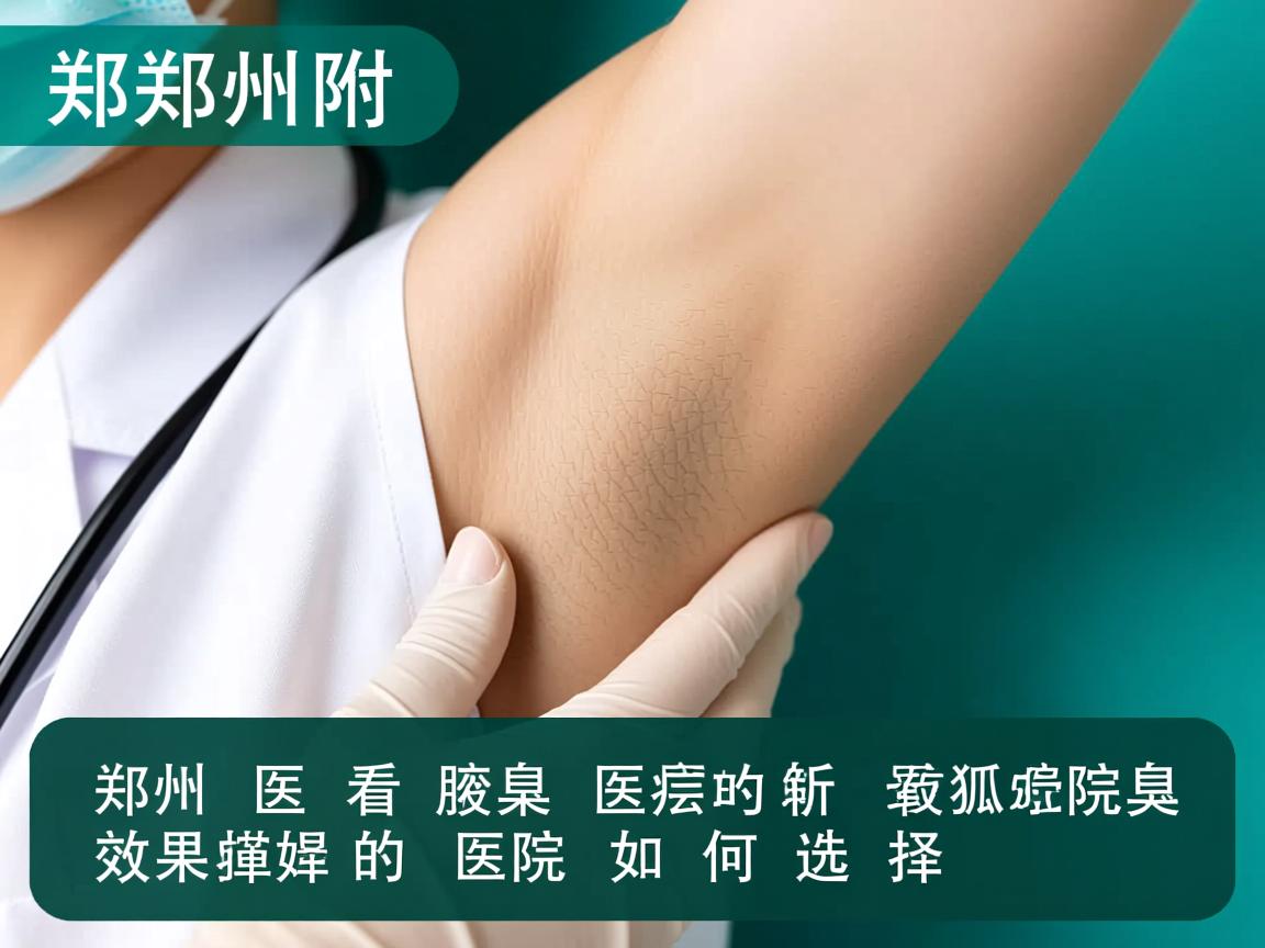 郑州附医腋臭医院解析，郑州看狐臭效果最好的医院如何选择