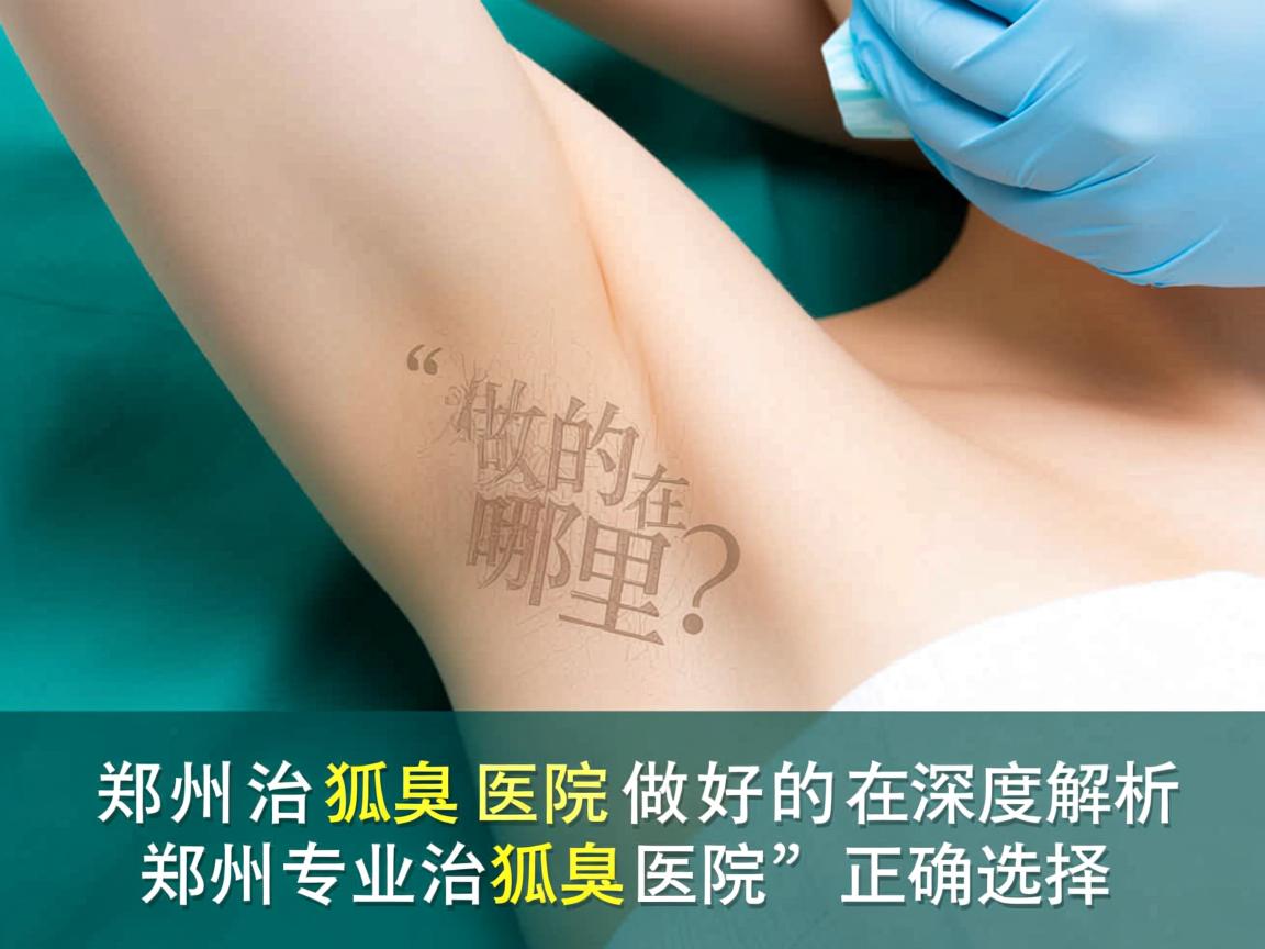 郑州治狐臭医院做好的在哪里？深度解析郑州专业治狐臭医院的正确选择