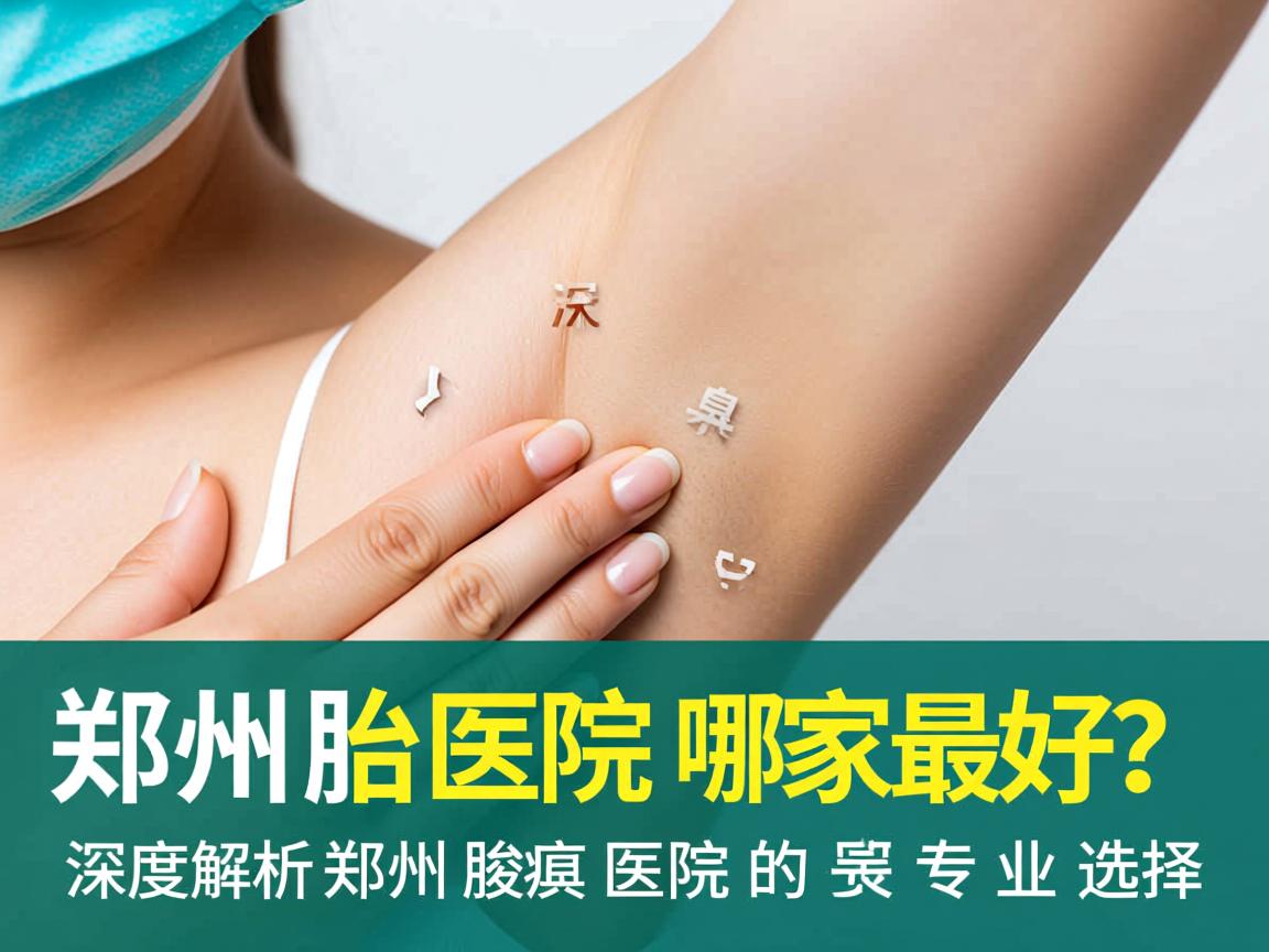 郑州治腋臭医院哪家最好？深度解析郑州腋臭医院的专业选择