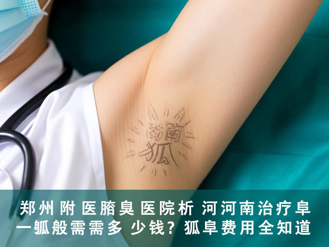 郑州附医腋臭医院解析，河南治疗狐臭一般需要多少钱？狐臭费用全知道