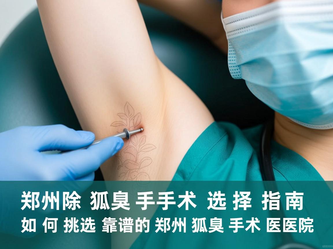郑州除狐臭手术选择指南，如何挑选靠谱的郑州狐臭手术医院