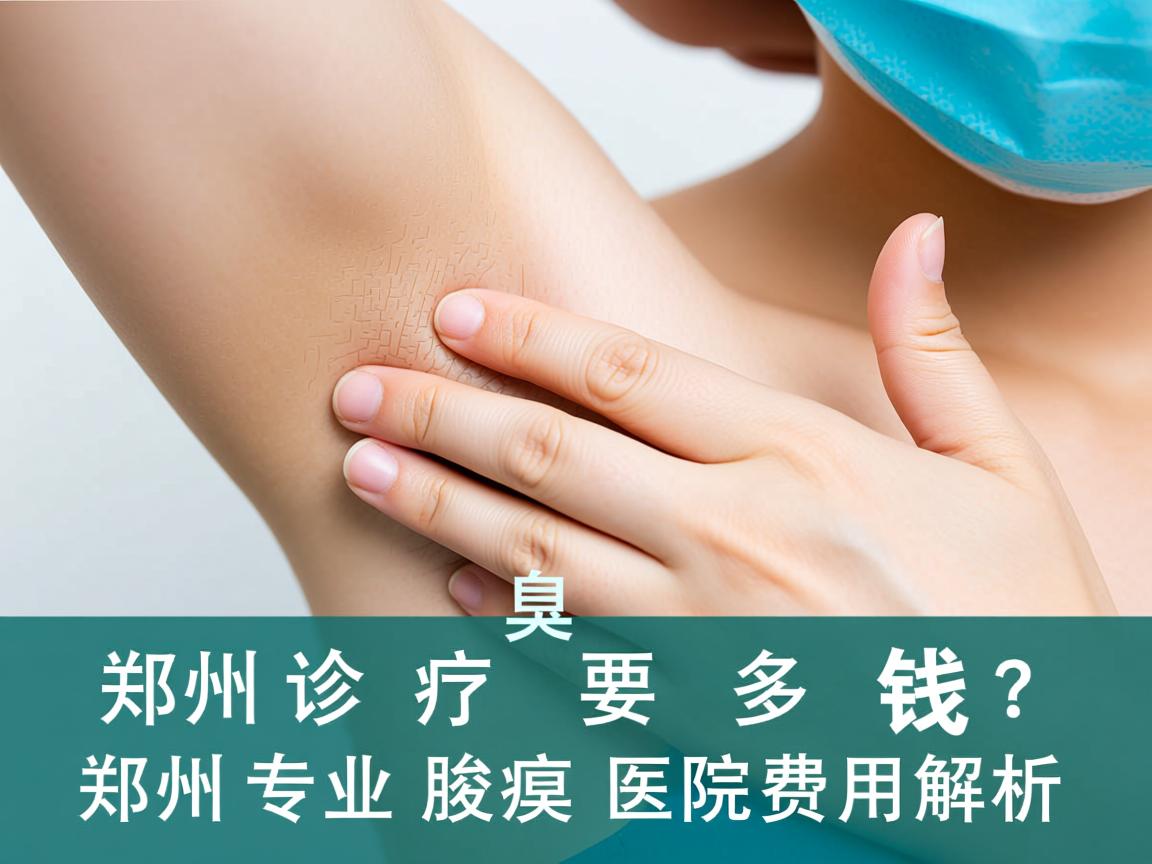郑州腋臭诊疗要多少钱？郑州专业腋臭医院费用解析