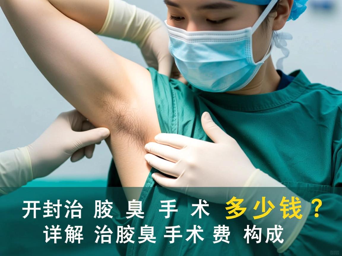 开封治腋臭手术多少钱？详解治腋臭手术费用构成