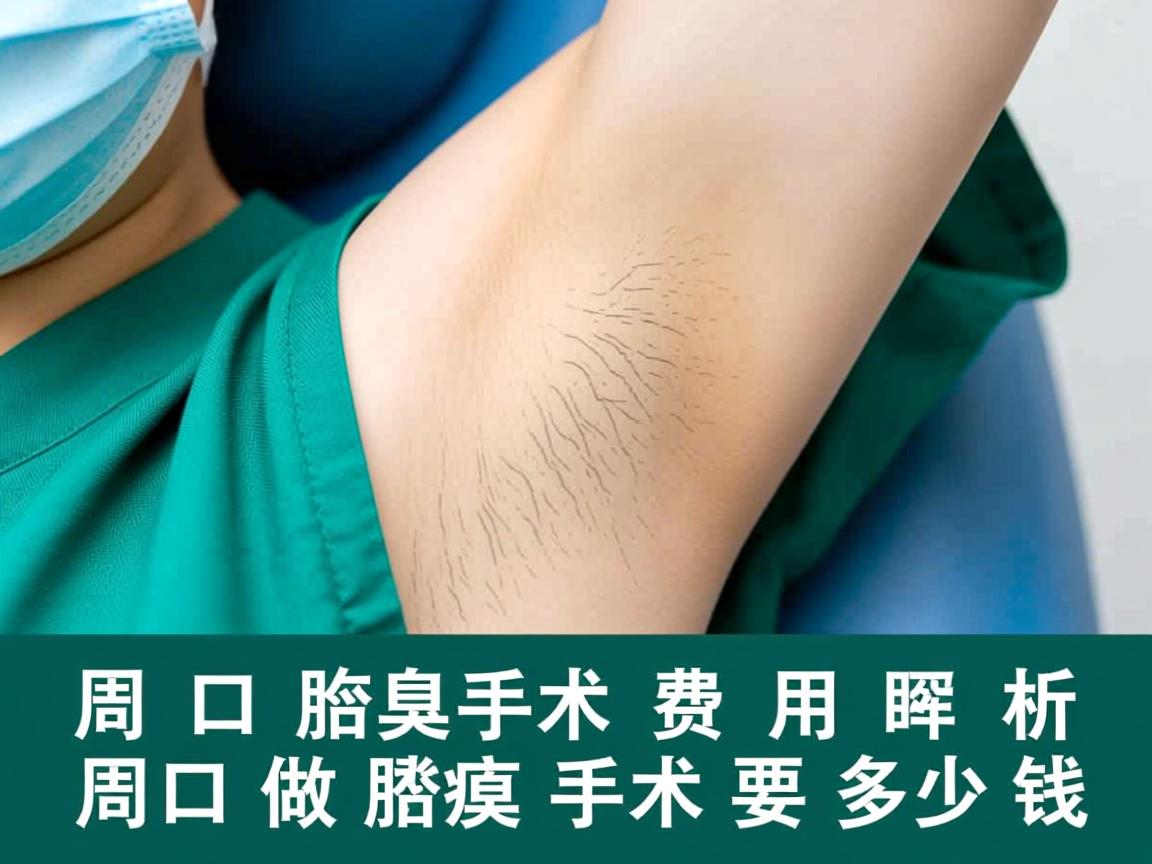 周口腋臭手术费用解析，周口做腋臭手术要多少钱