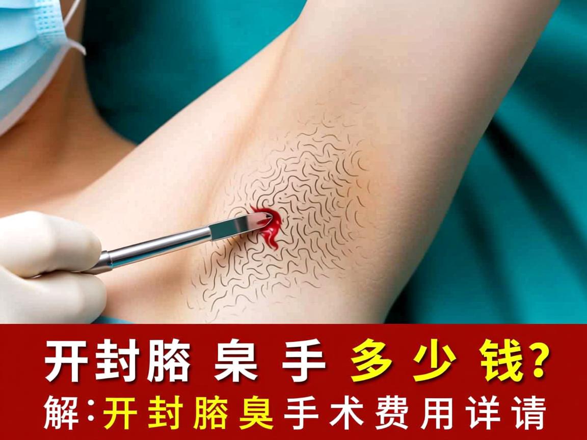开封腋臭手术多少钱？解析开封腋臭手术费用详情