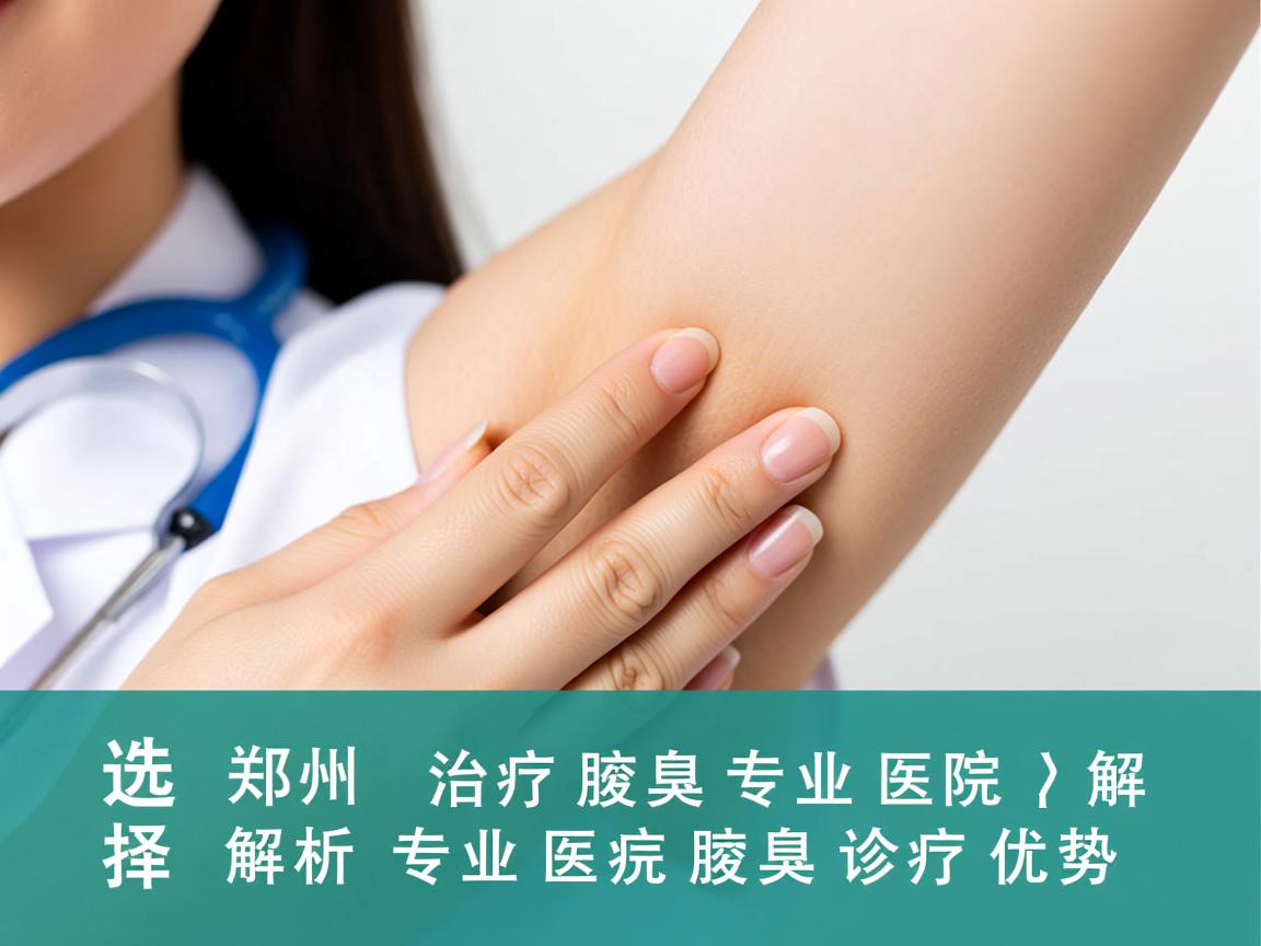 选择郑州治疗腋臭专业医院，解析专业医院腋臭诊疗优势