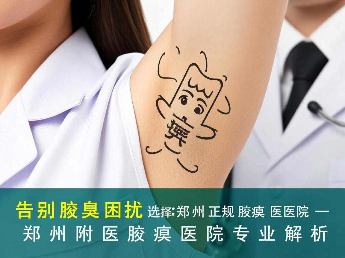 告别腋臭困扰，选择郑州正规腋臭医院—郑州附医腋臭医院专业解析
