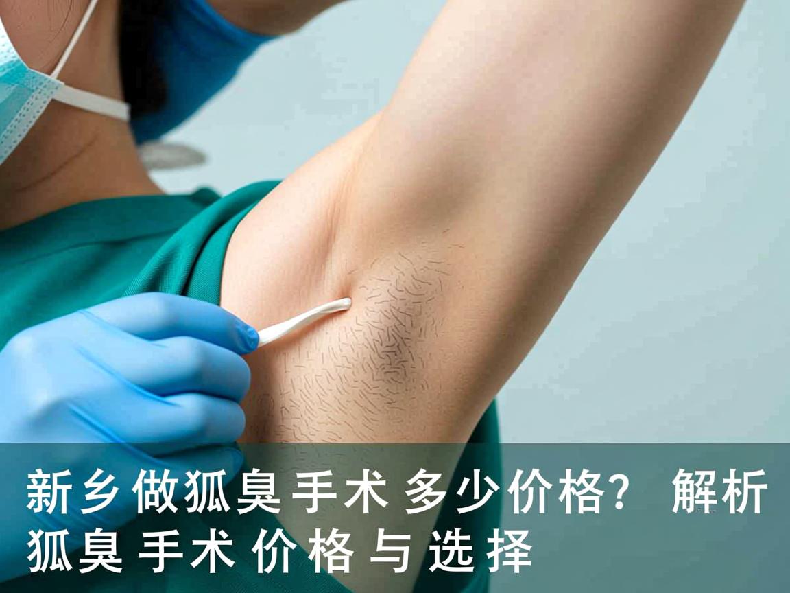 新乡做狐臭手术多少价格？解析狐臭手术价格与选择