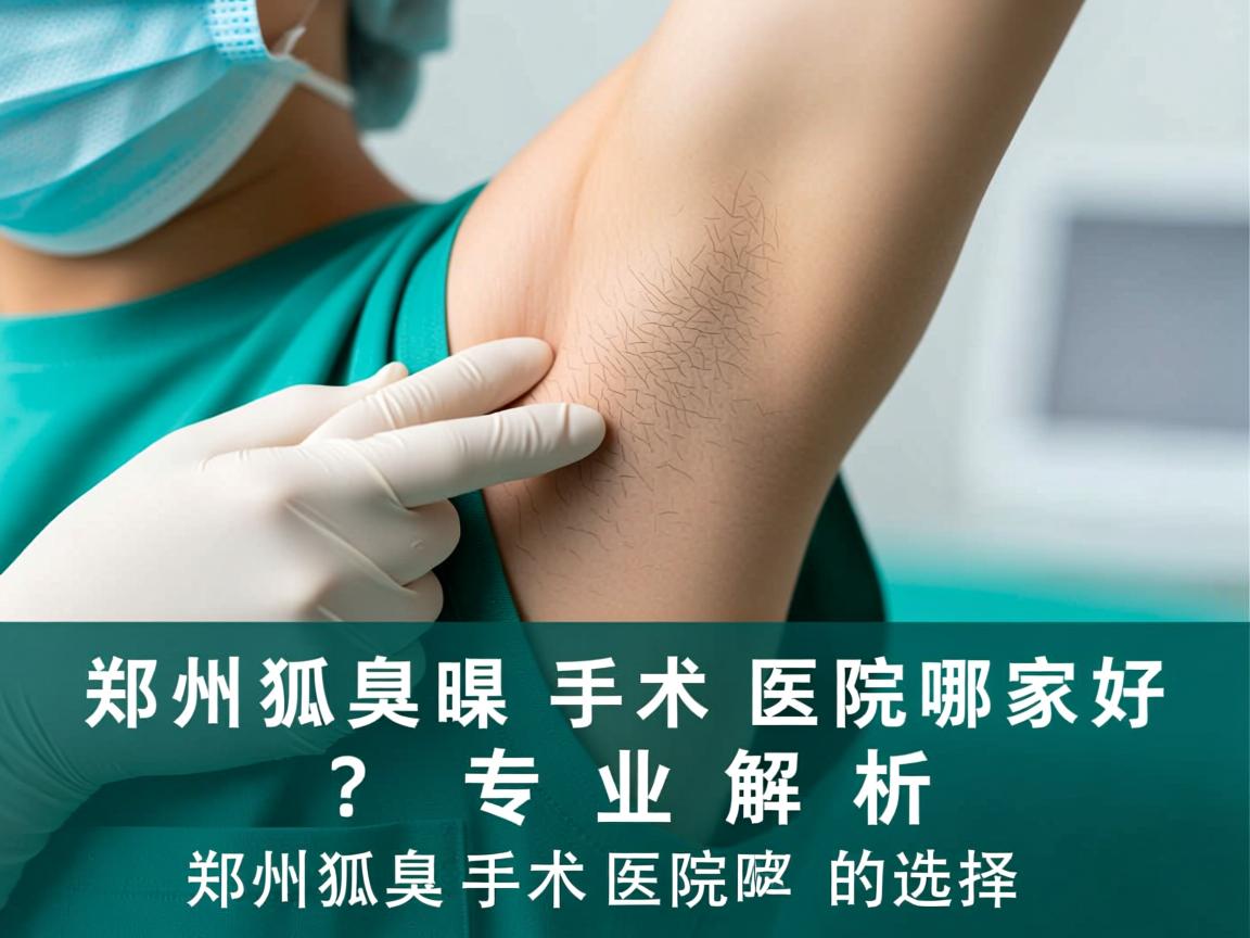 郑州狐臭手术医院哪家好？专业解析郑州狐臭手术医院的选择
