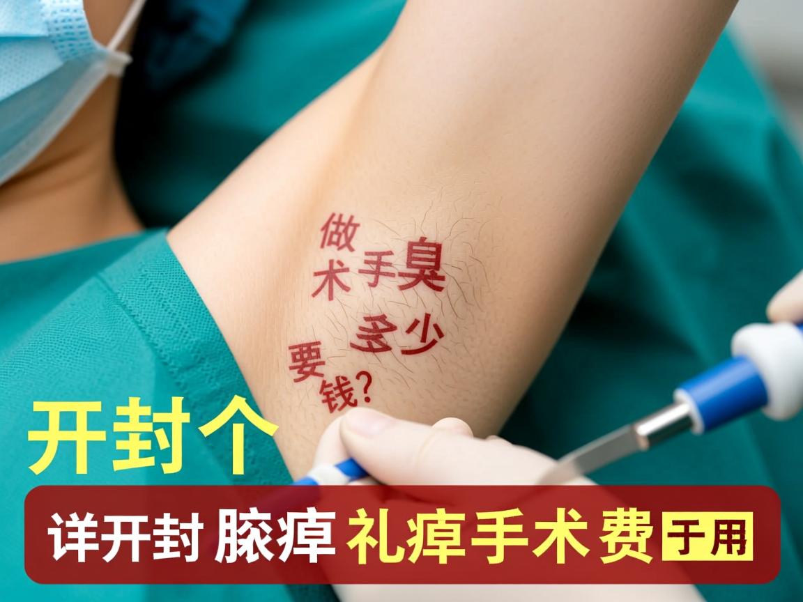 在开封做个腋臭手术要多少钱？详解开封腋臭手术费用