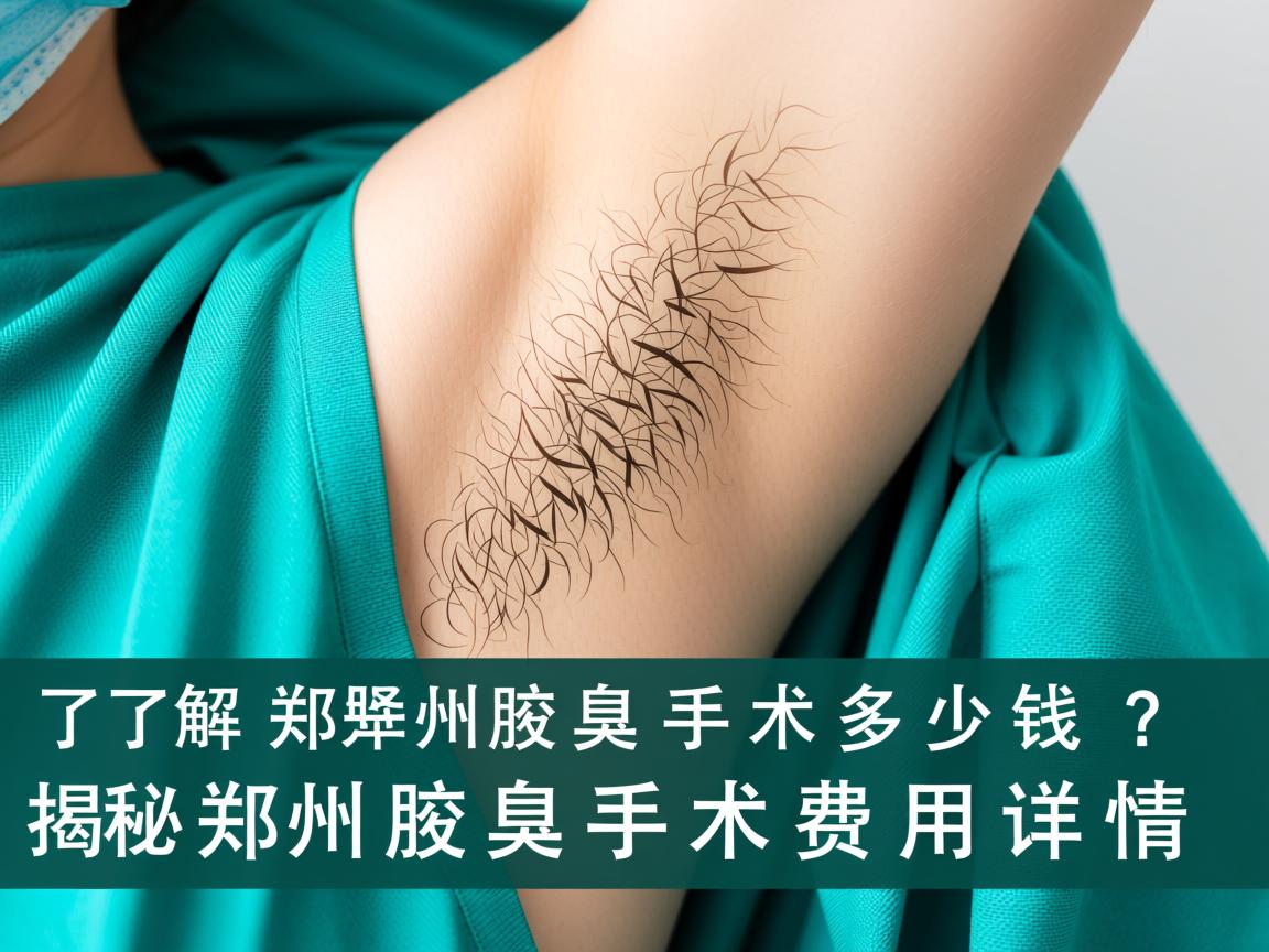 了解郑州腋臭手术多少钱？揭秘郑州腋臭手术费用详情