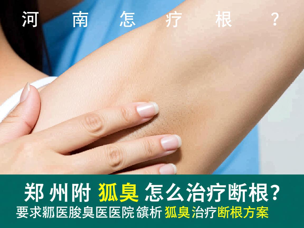 河南狐臭怎么治疗断根？郑州附医腋臭医院解析狐臭治疗断根方案
