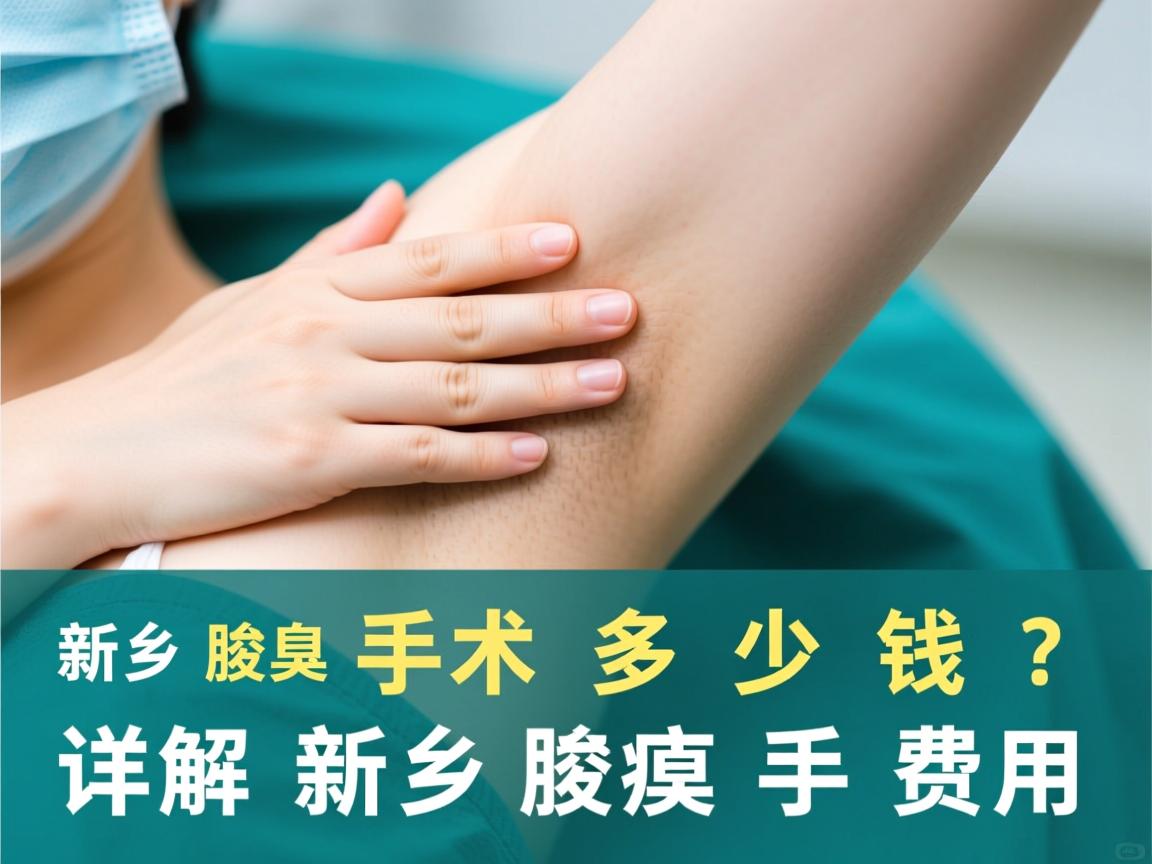 新乡腋臭手术多少钱？详解新乡腋臭手术费用