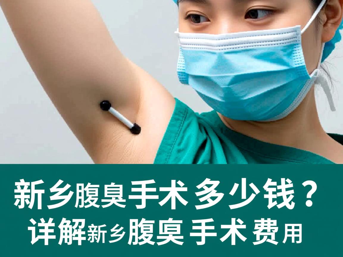 新乡腋臭手术多少钱？详解新乡腋臭手术费用