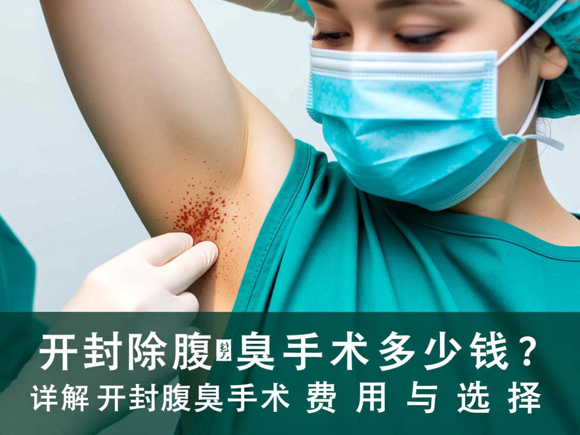 开封除腋臭手术多少钱？详解开封腋臭手术费用与选择