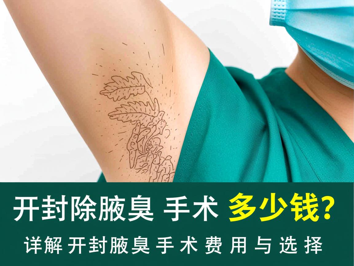 开封除腋臭手术多少钱？详解开封腋臭手术费用与选择