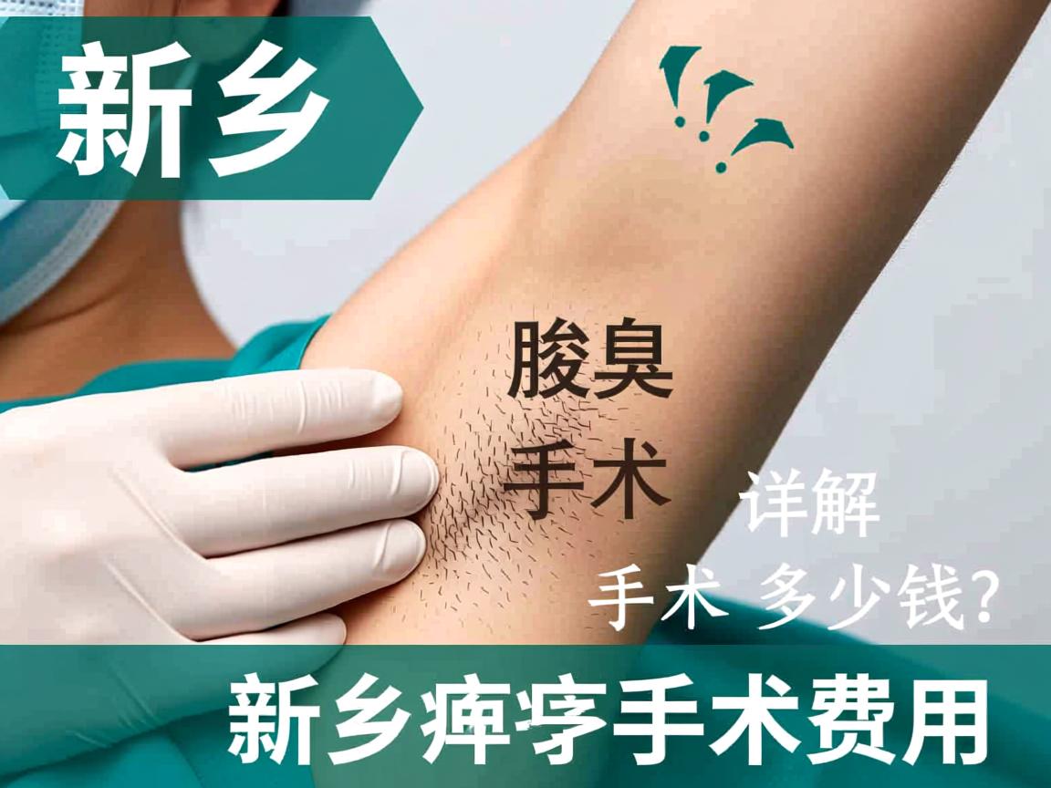 新乡腋臭手术多少钱？详解新乡腋臭手术费用