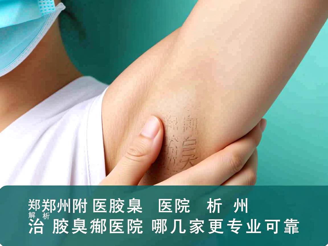 郑州附医腋臭医院解析，郑州治腋臭医院哪几家更专业可靠