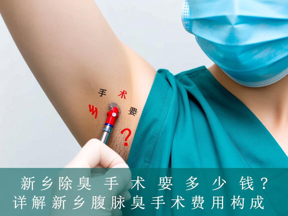 新乡除腋臭手术要多少钱？详解新乡腋臭手术费用构成