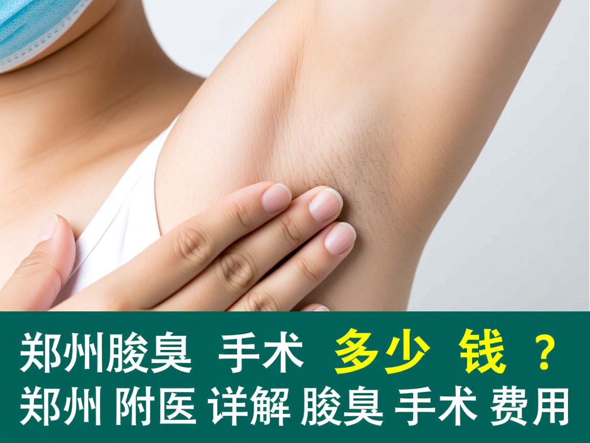 郑州腋臭手术多少钱？郑州附医详解腋臭手术费用