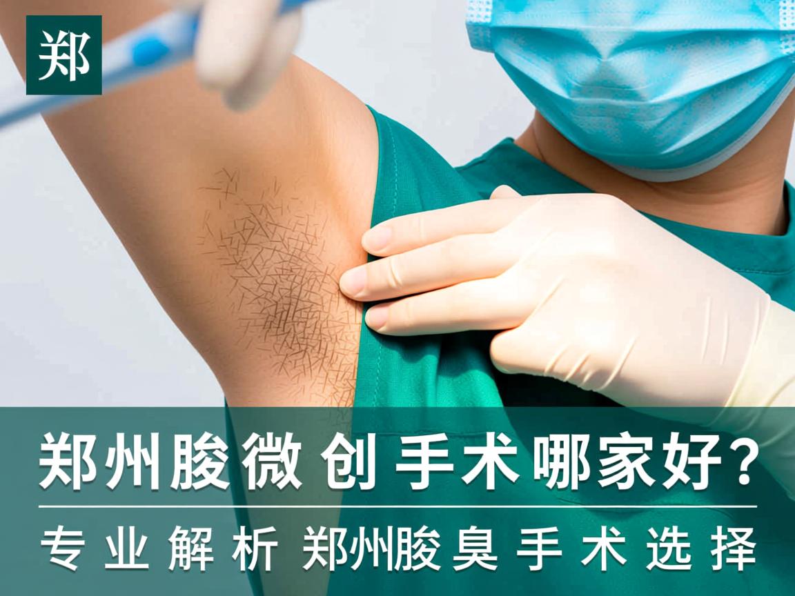 郑州腋臭微创手术哪家好？专业解析郑州腋臭手术选择