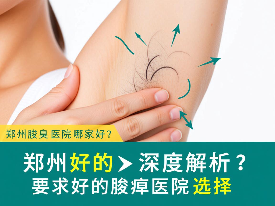 郑州腋臭医院哪家好？深度解析郑州好的腋臭医院选择