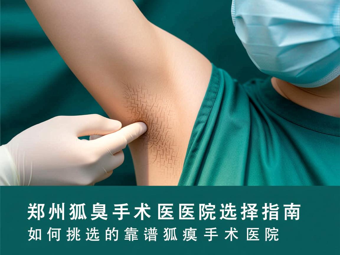 郑州狐臭手术医院选择指南，如何挑选靠谱的狐臭手术医院