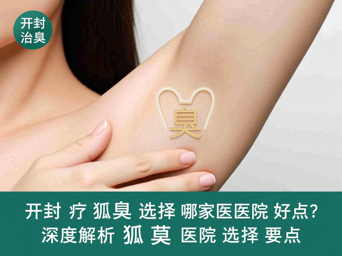 开封治疗狐臭选择哪家医院好点？深度解析狐臭医院选择要点