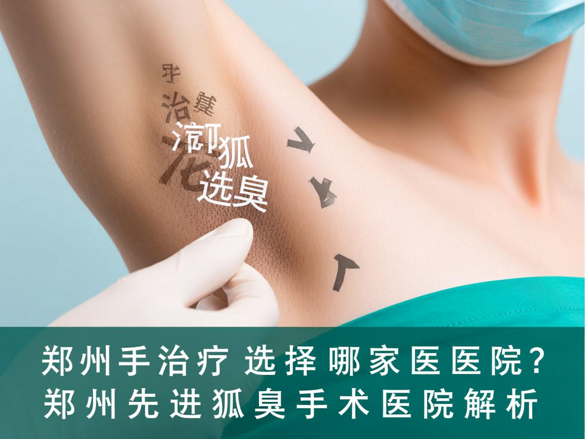 郑州手术治疗狐臭选择哪家医院？郑州先进狐臭手术医院解析