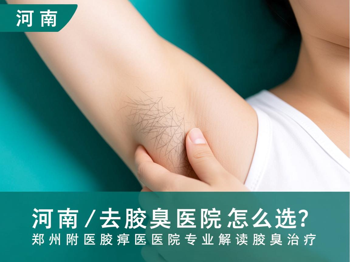 河南去腋臭医院怎么选？郑州附医腋臭医院专业解读腋臭治疗