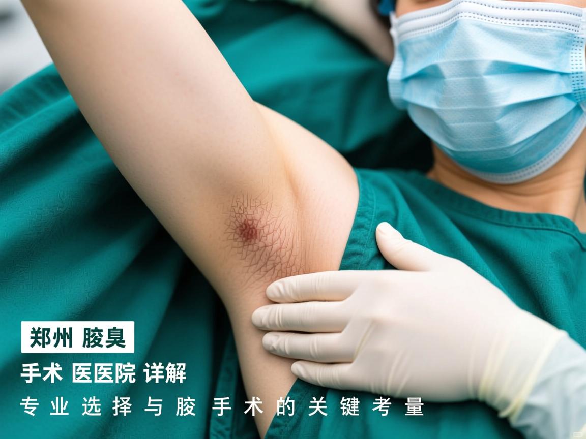 郑州腋臭手术医院详解，专业选择与腋臭手术的关键考量