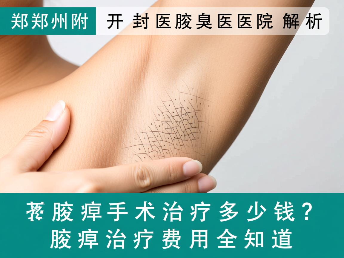 郑州附医腋臭医院解析，开封治疗腋臭手术治疗多少钱？腋臭治疗费用全知道
