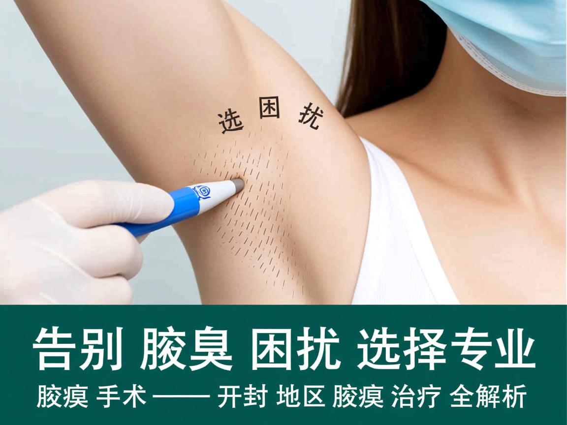 告别腋臭困扰，选择专业腋臭手术—开封地区腋臭治疗全解析