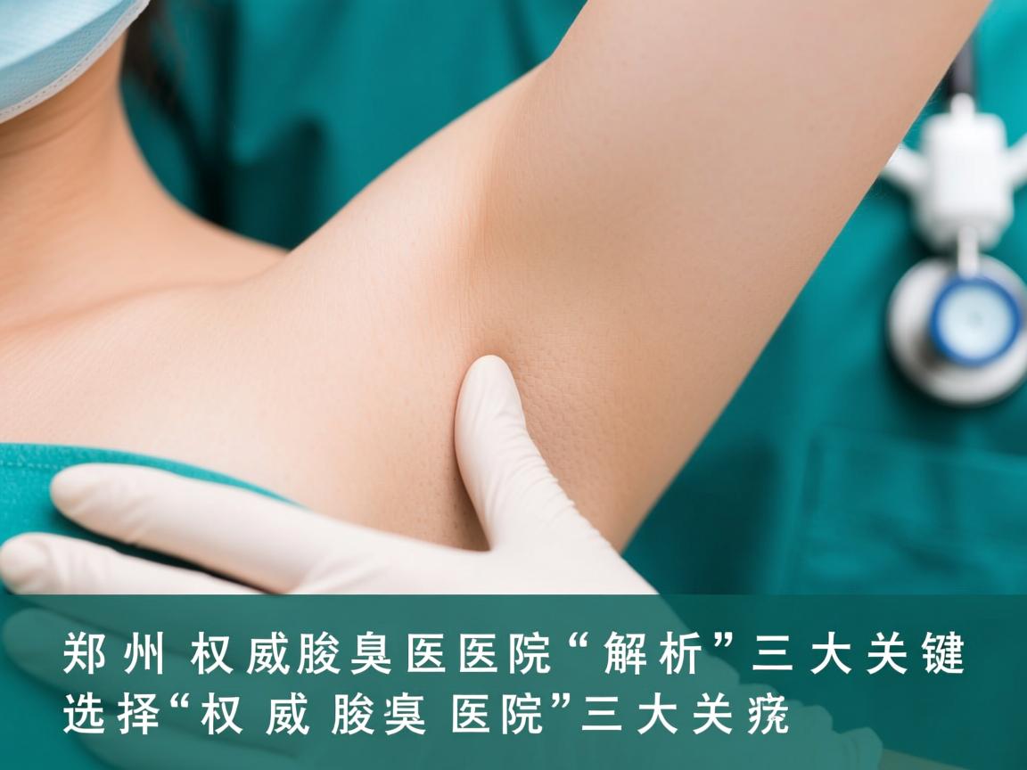 郑州权威腋臭医院解析，选择权威腋臭医院的三大关键
