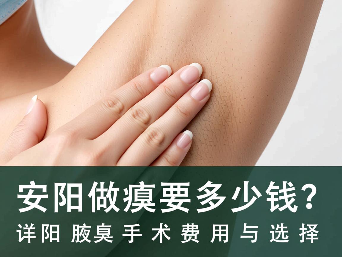 安阳做腋臭要多少钱？详解安阳腋臭手术费用与选择